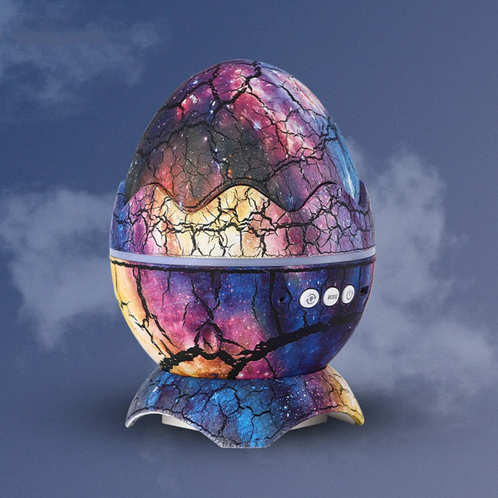 Led Dragon Egg Lamp Dinosaur Eggs Shell Galaxy Starry Projector Bluetooth-Compatible Remote Control Night Lights Children Gift